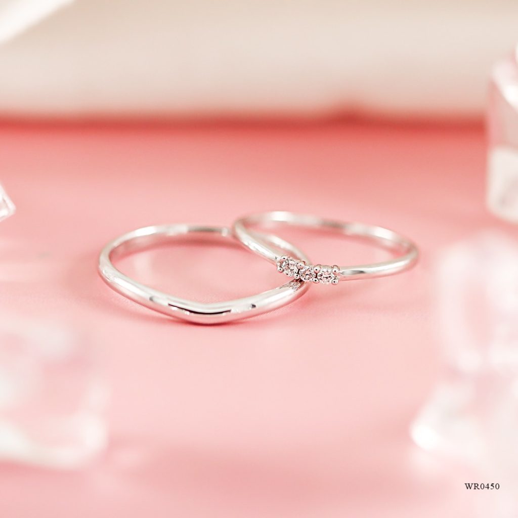 cincin pernikahan simpel minimalis emas putih