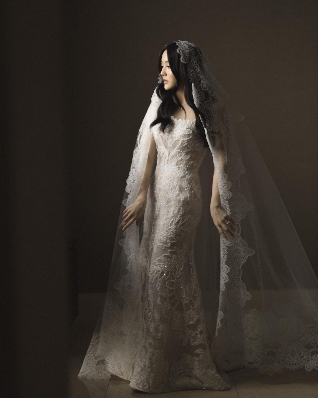 Jenis Veil Pengantin Mantilla 