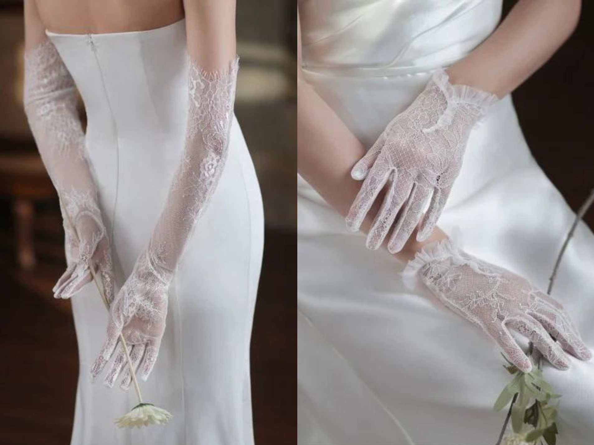 Aksesoris sarung tangan pengantin