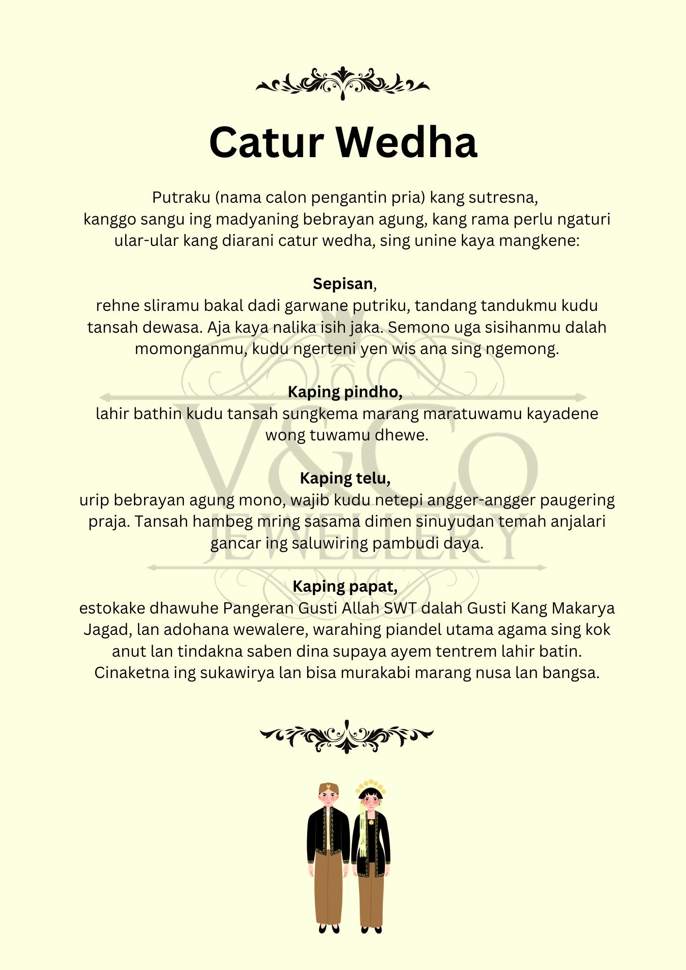 contoh teks catur wedha bahasa jawa