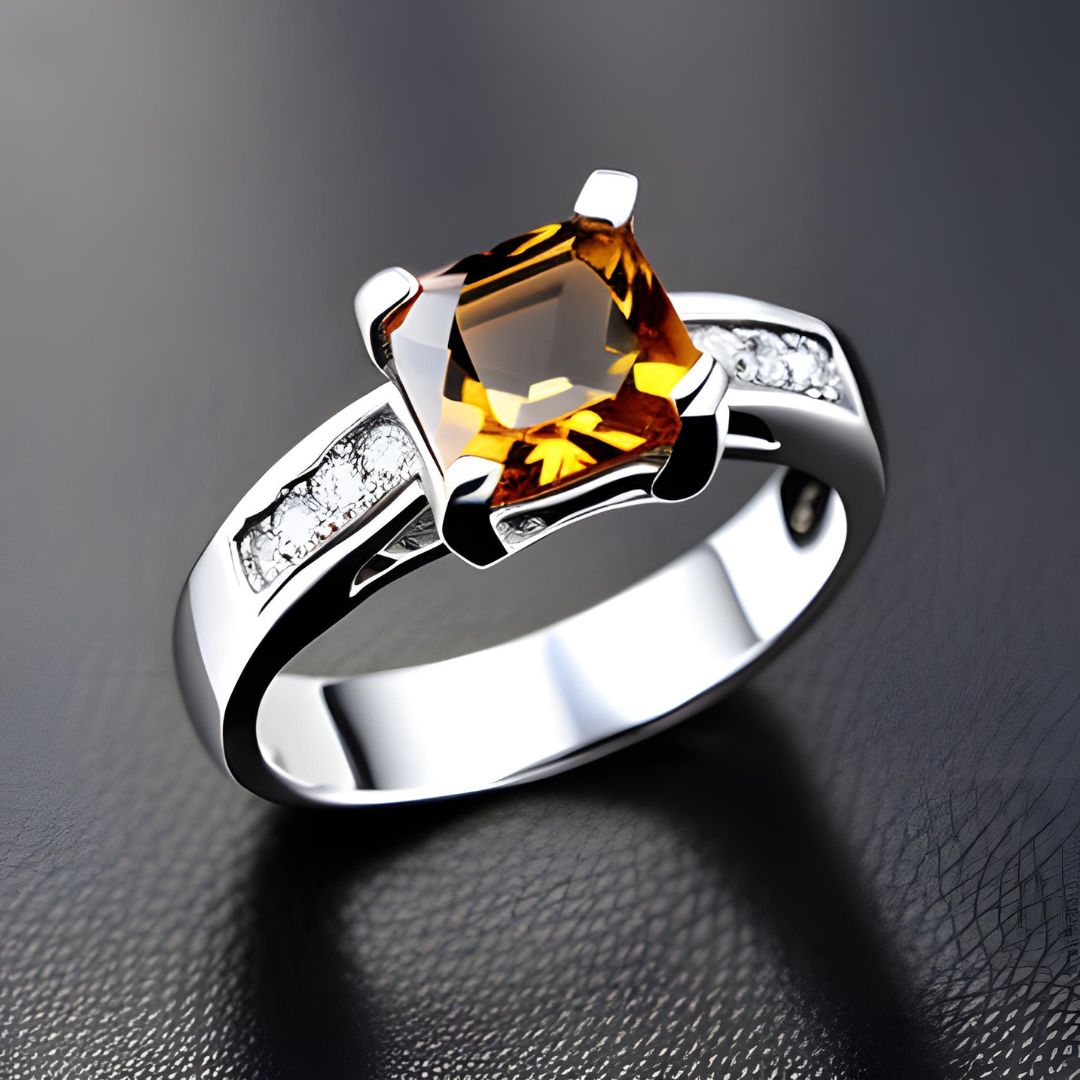 Cincin batu permata topaz