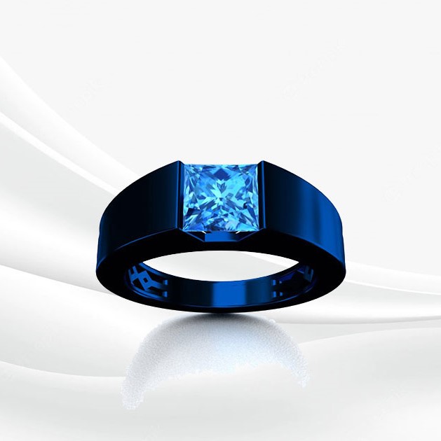 cincin emas biru