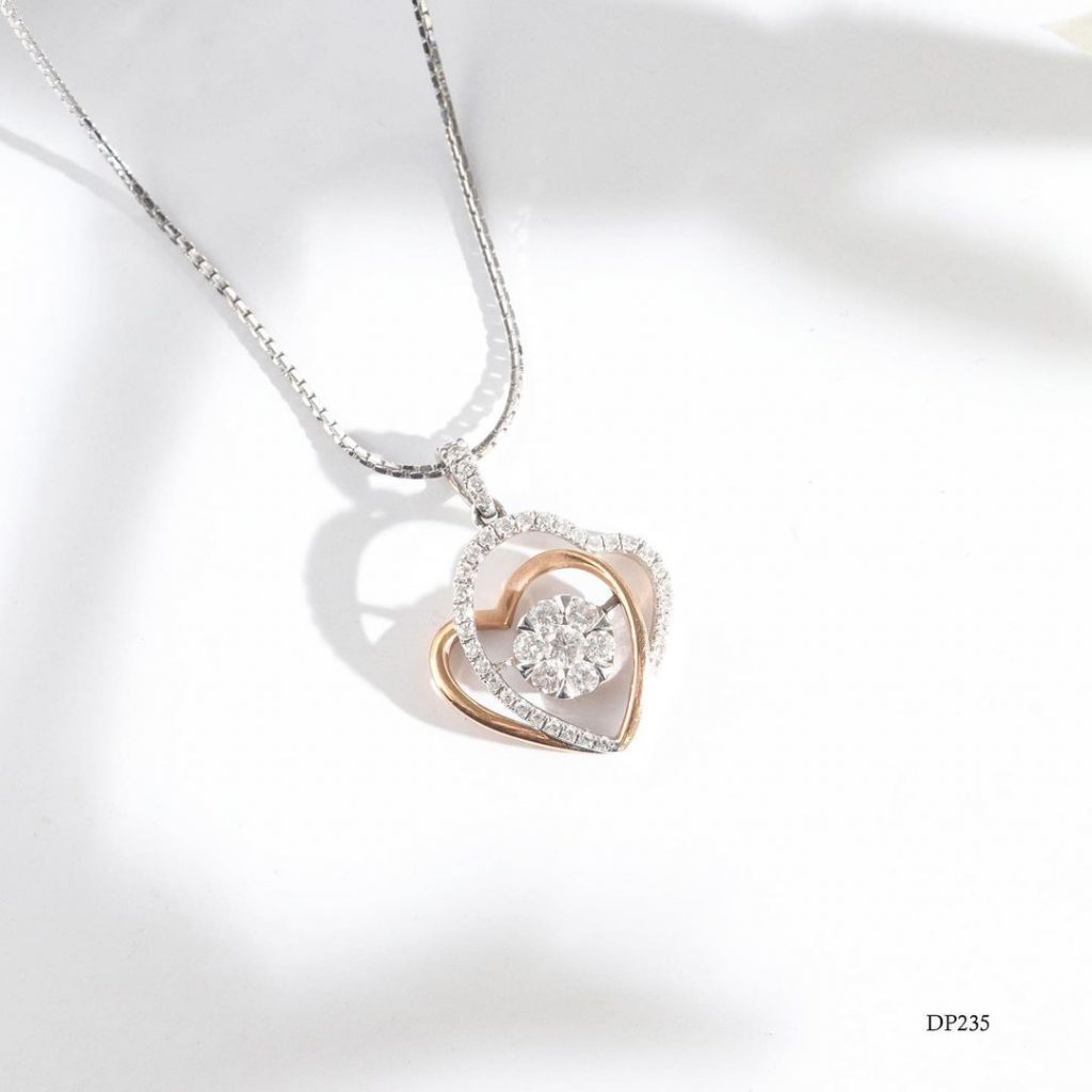 Kalung emas Lovey Diamond Pendant