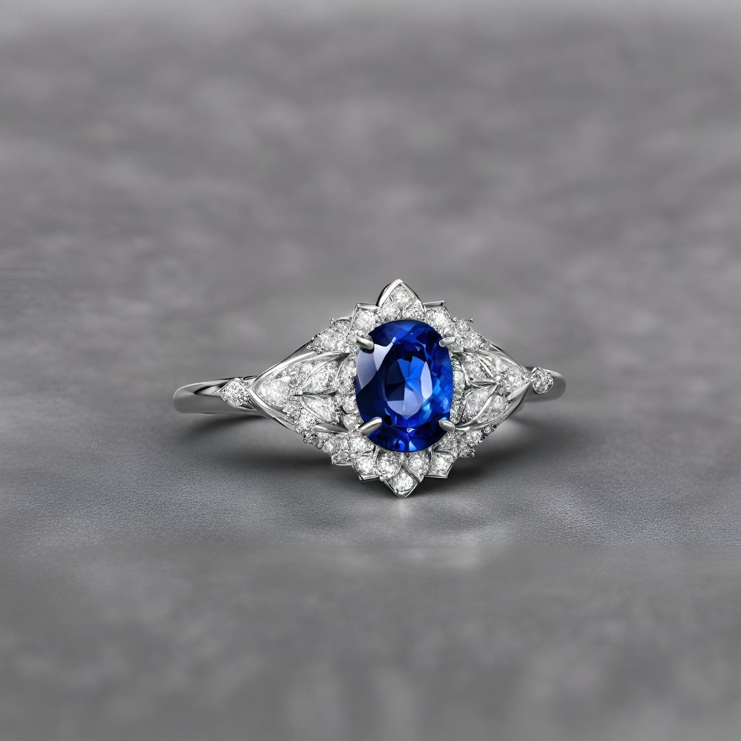 cincin safir biru