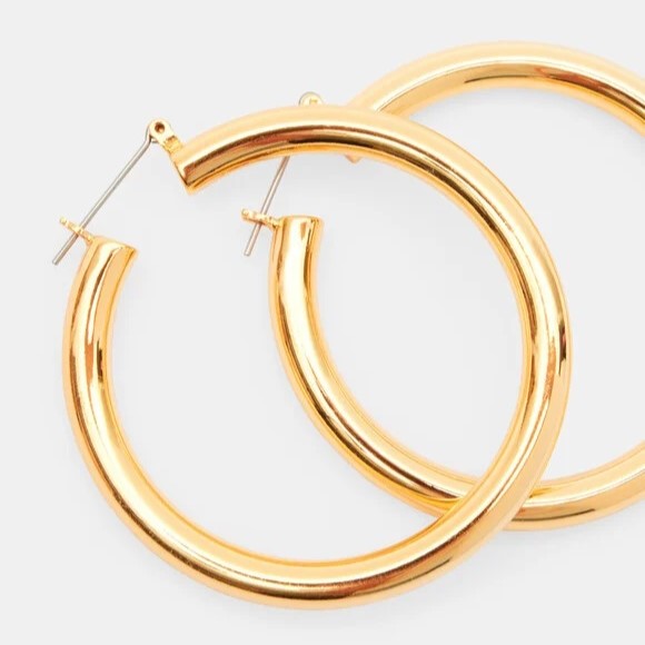 Tube Hoop Earrings