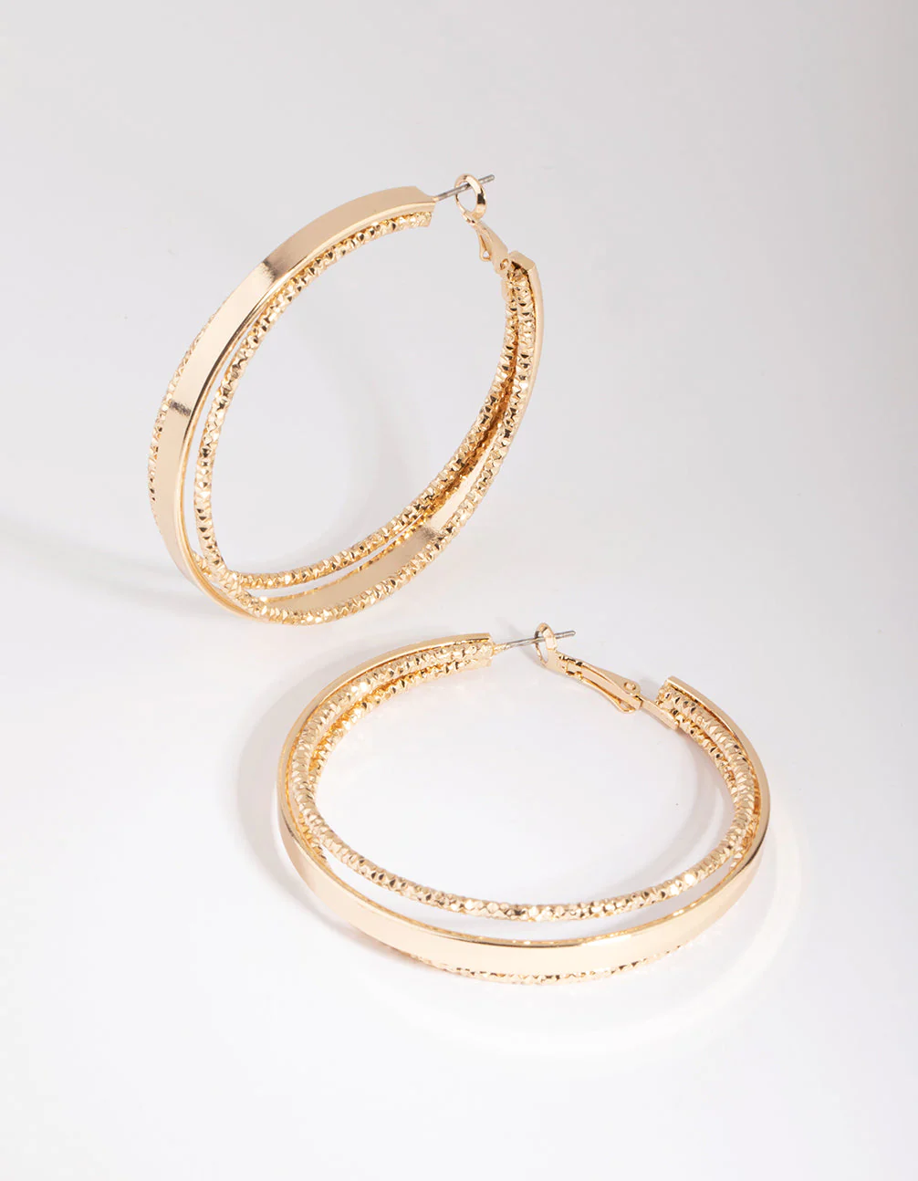 Textured Hoop Earrings