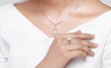 Set kalung berlian emas