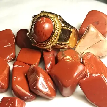 Cincin permata Batu red jasper