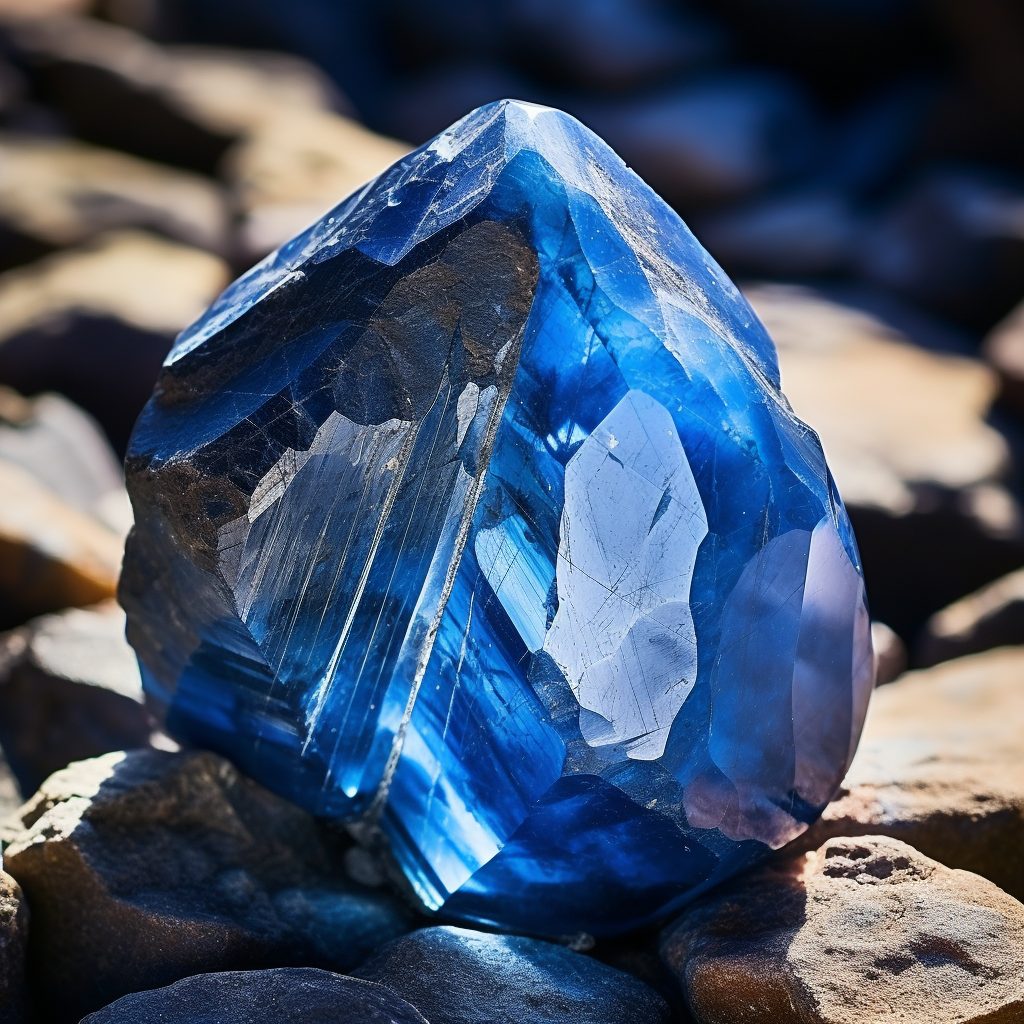 batu kristal blue obsidian