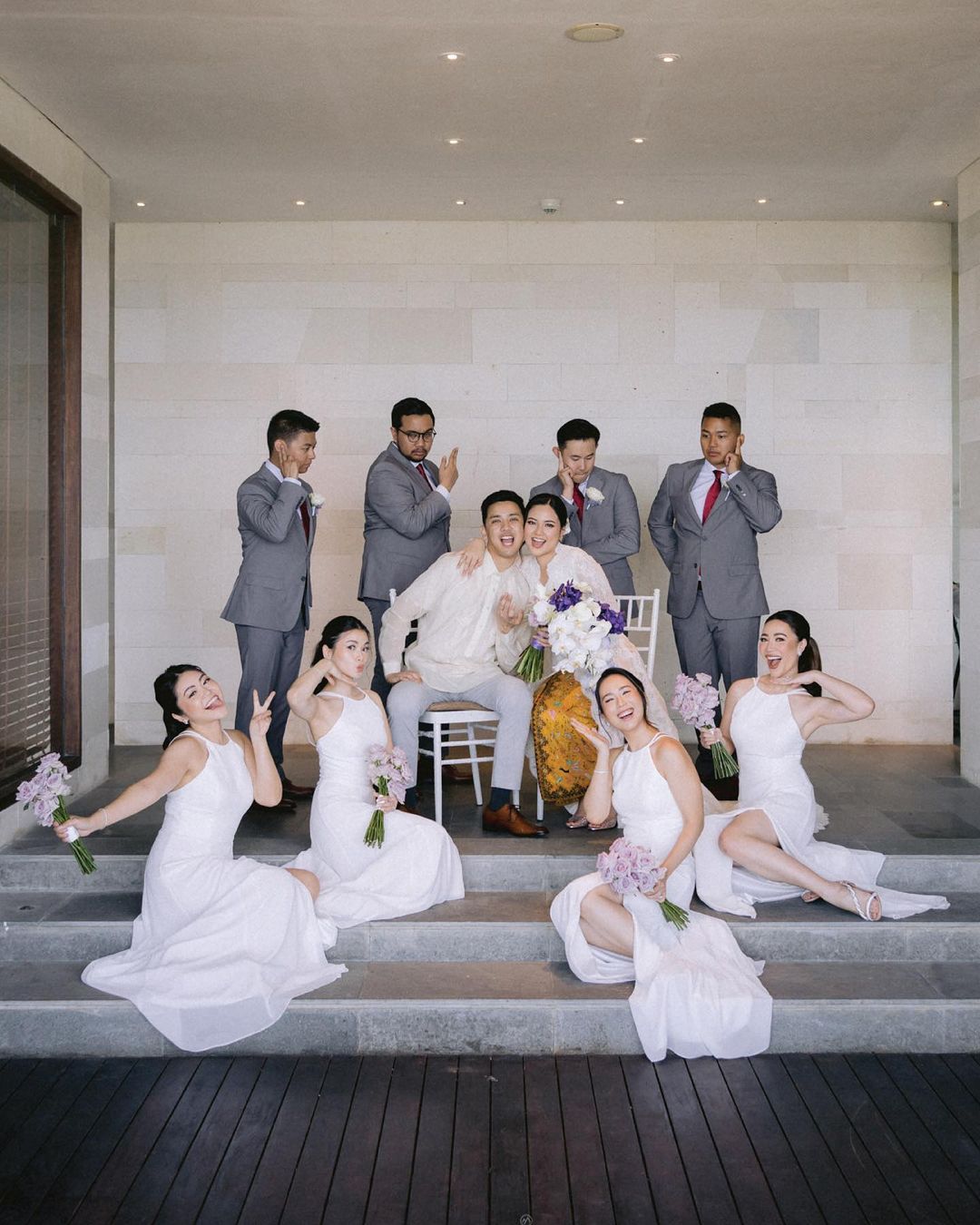 dress code Bridesmaid dress warna putih