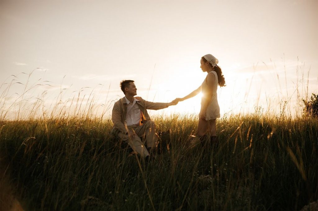 Foto Prewed estetik sunset