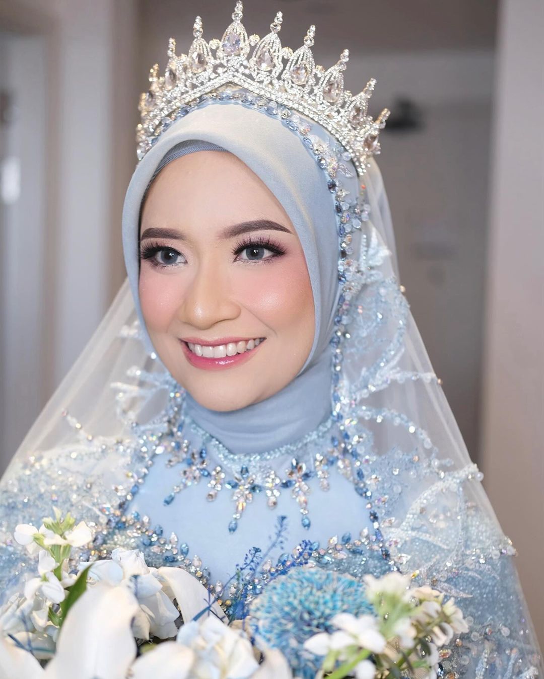 pengantin muslimah hijab make up natural