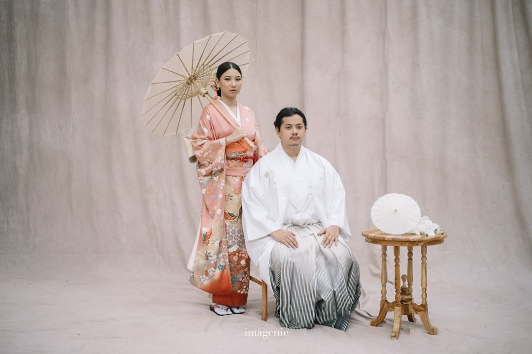 Foto prewedding studio tema Jepang