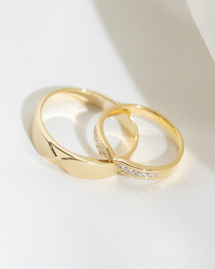 cincin pernikahan emas kuning