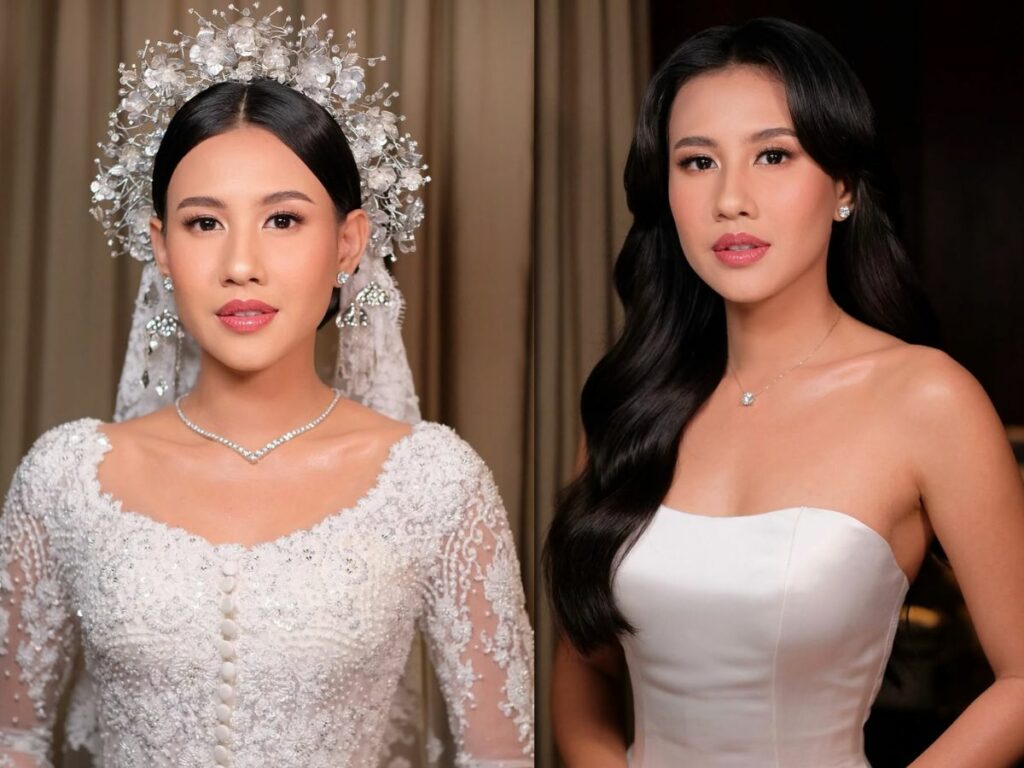 perhiasan untuk baju pengantin adat dan gaun pengantin modern