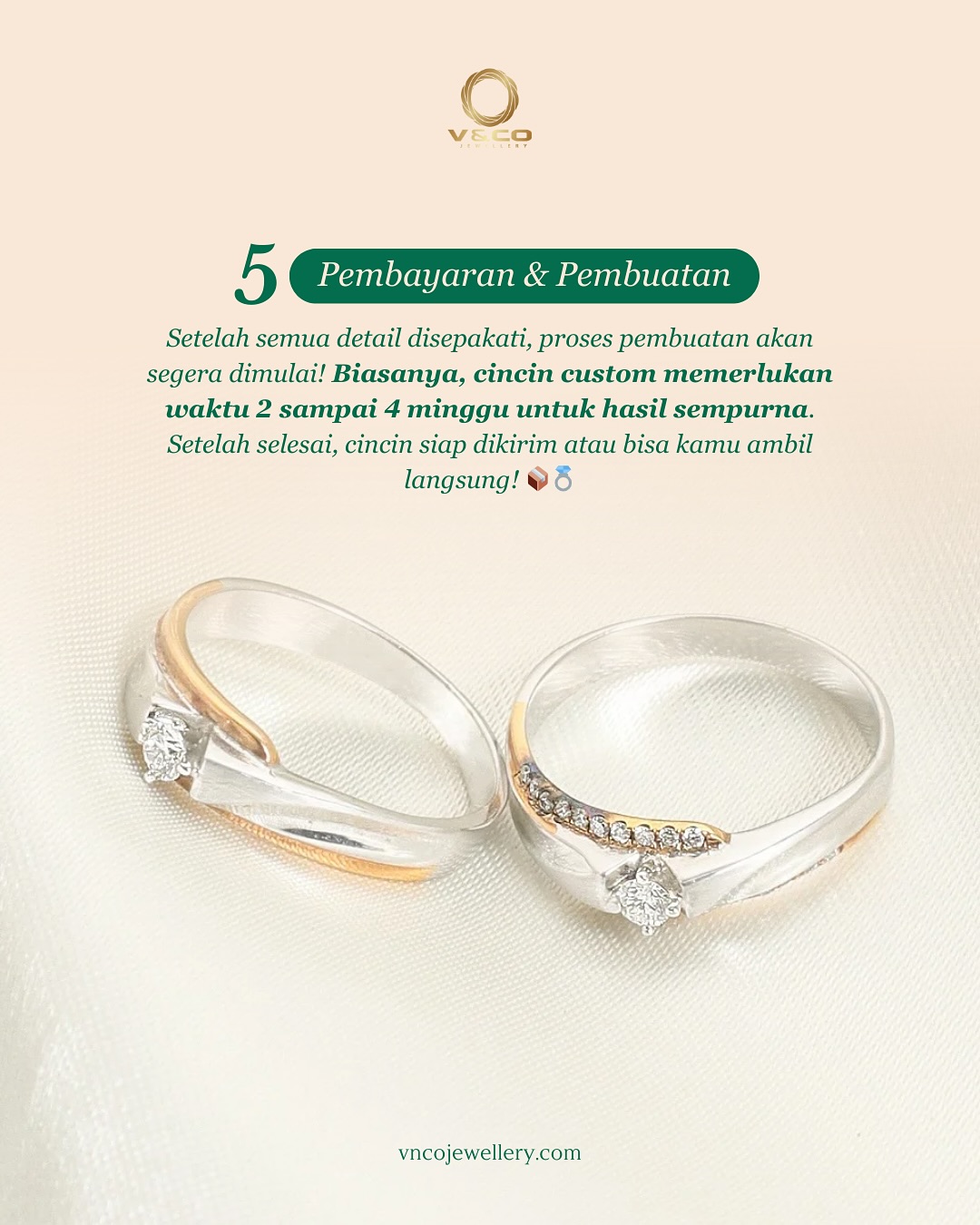 cara memesan cincin custom