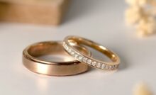Cincin kawin emas rosegold