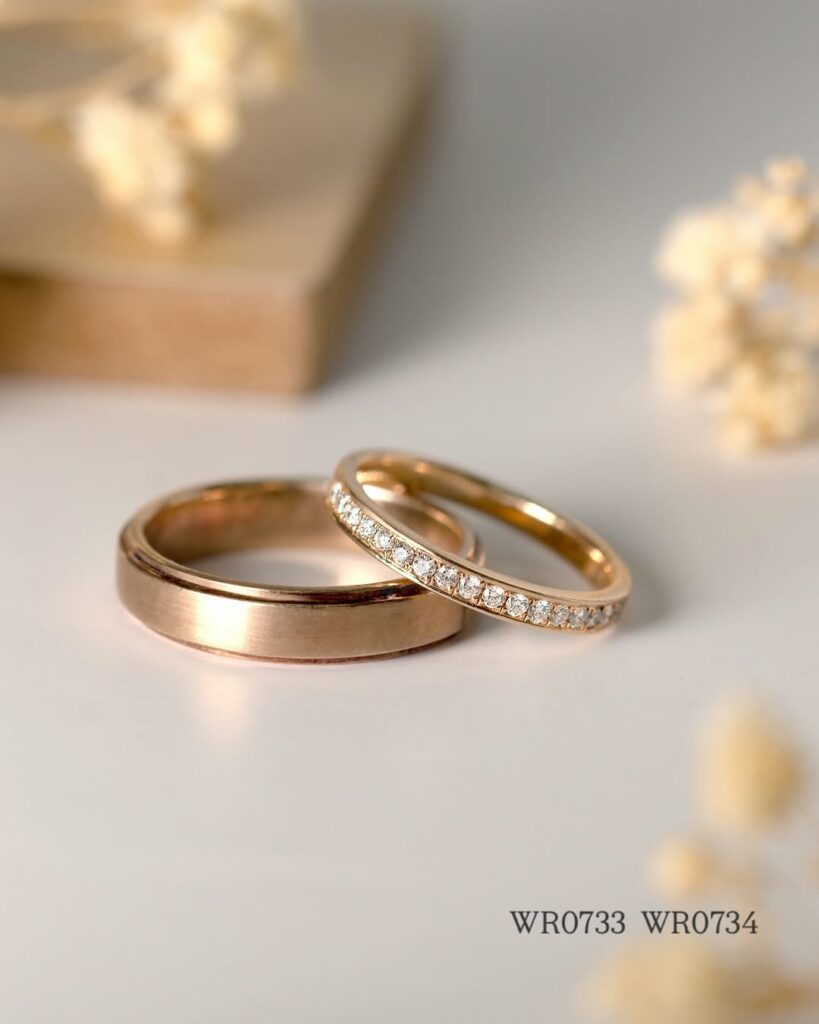Cincin kawin emas rosegold