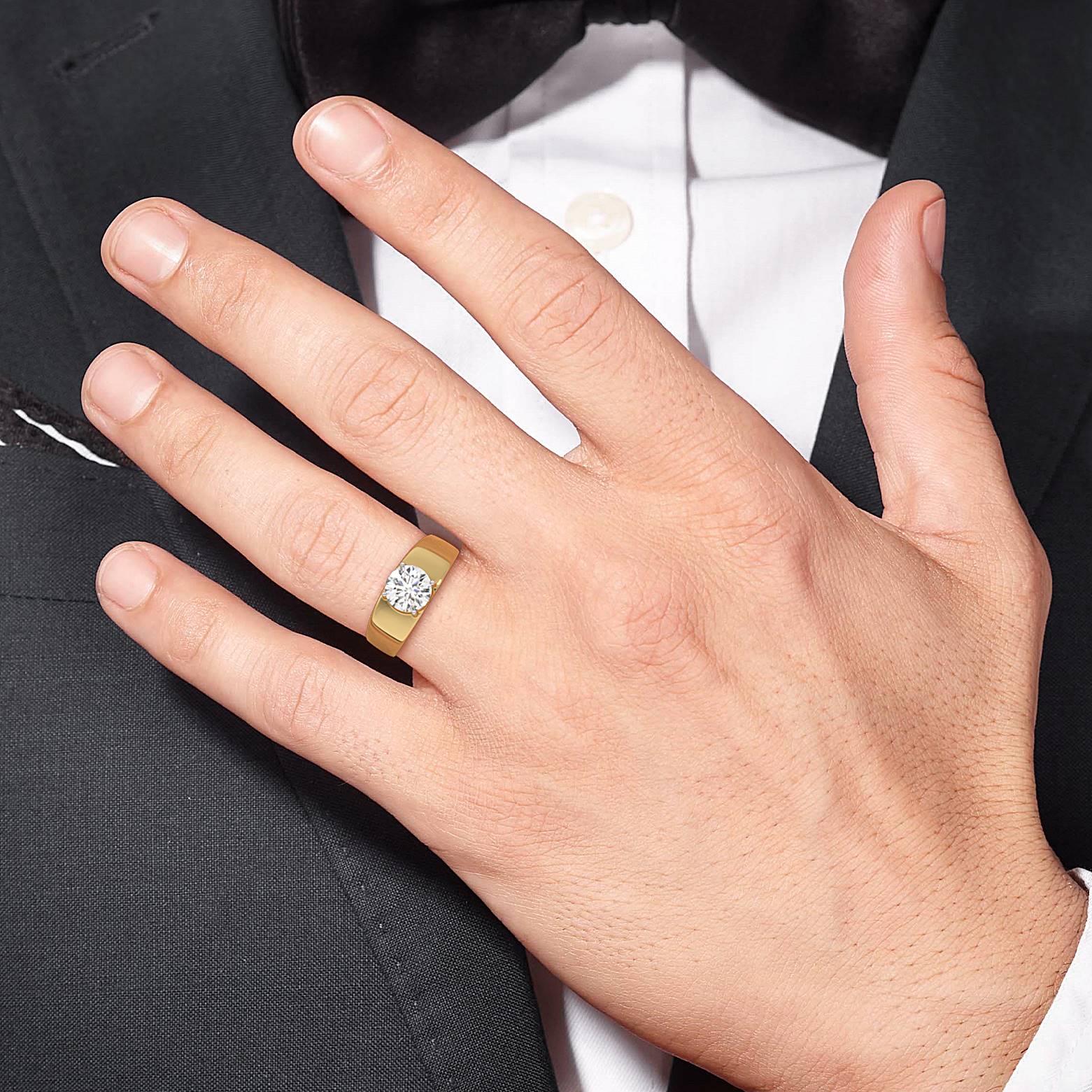 Cincin berlian pria