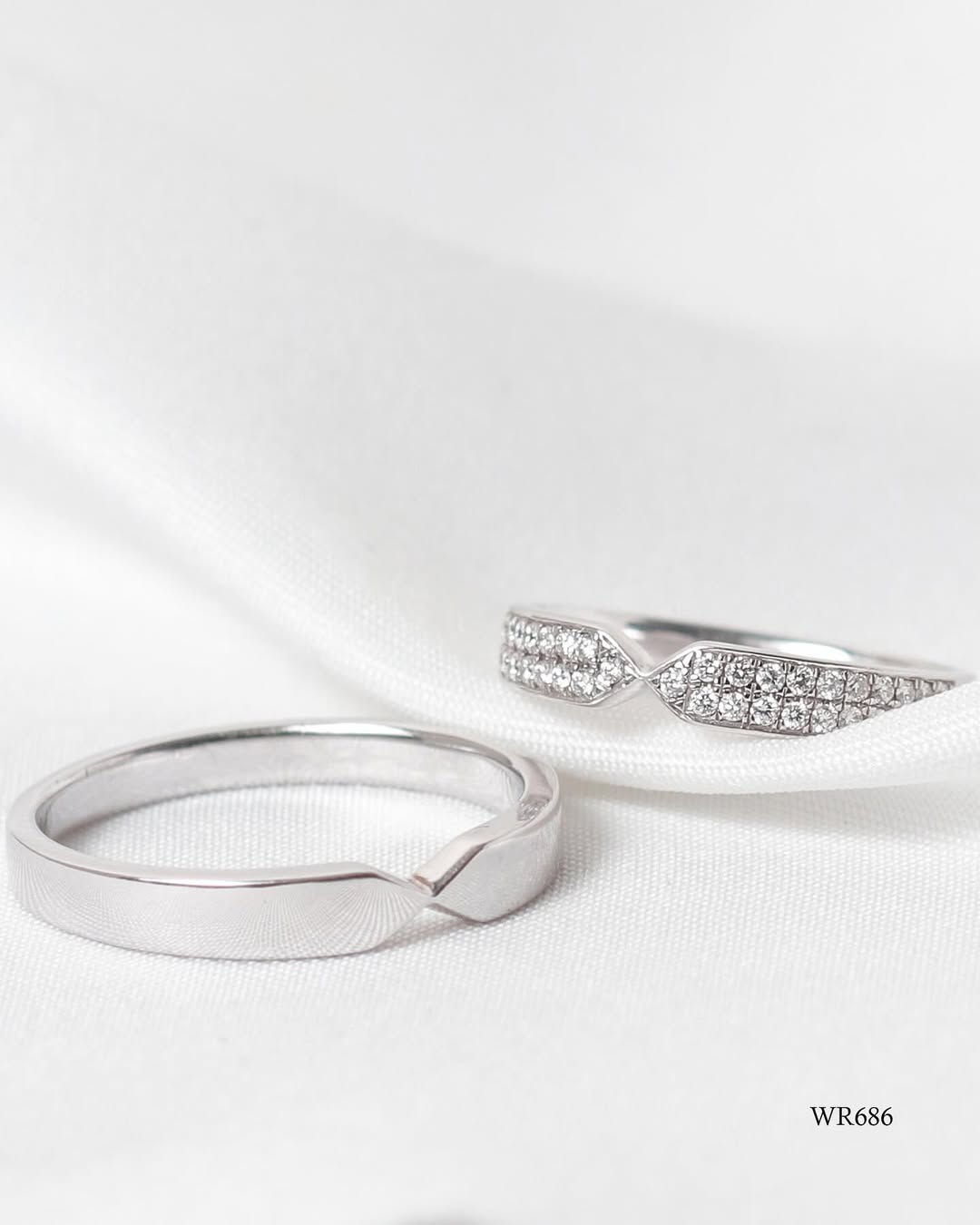 cincin berlian emas putih