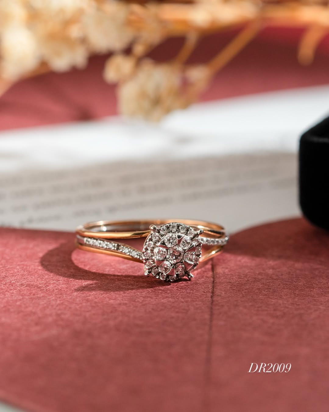 cluster ring cincin berlian