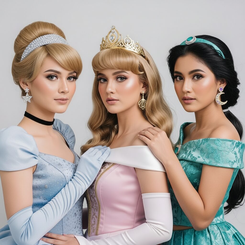 model anting ala disney princess