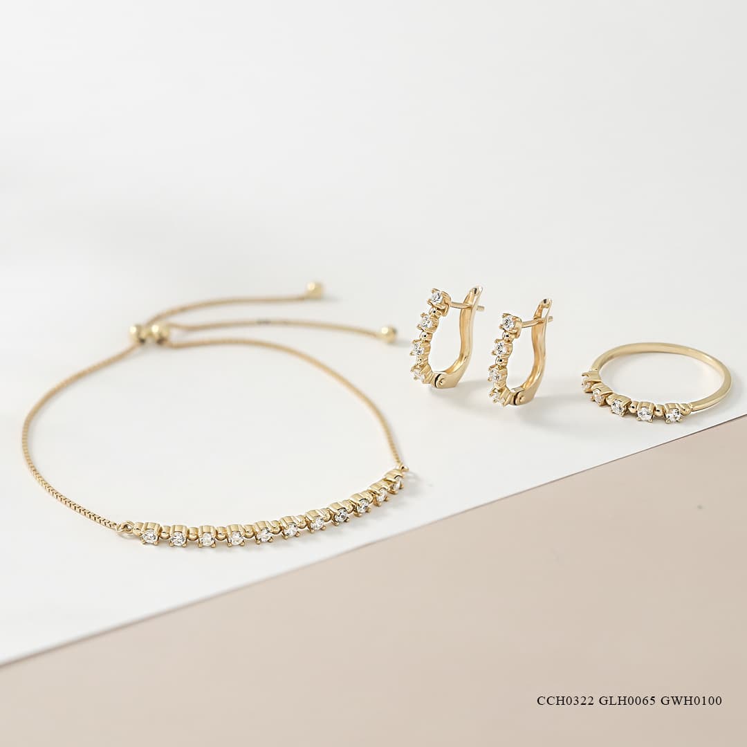 Set perhiasan Rose Gold CCH0322 GLH0065 & GWH0100