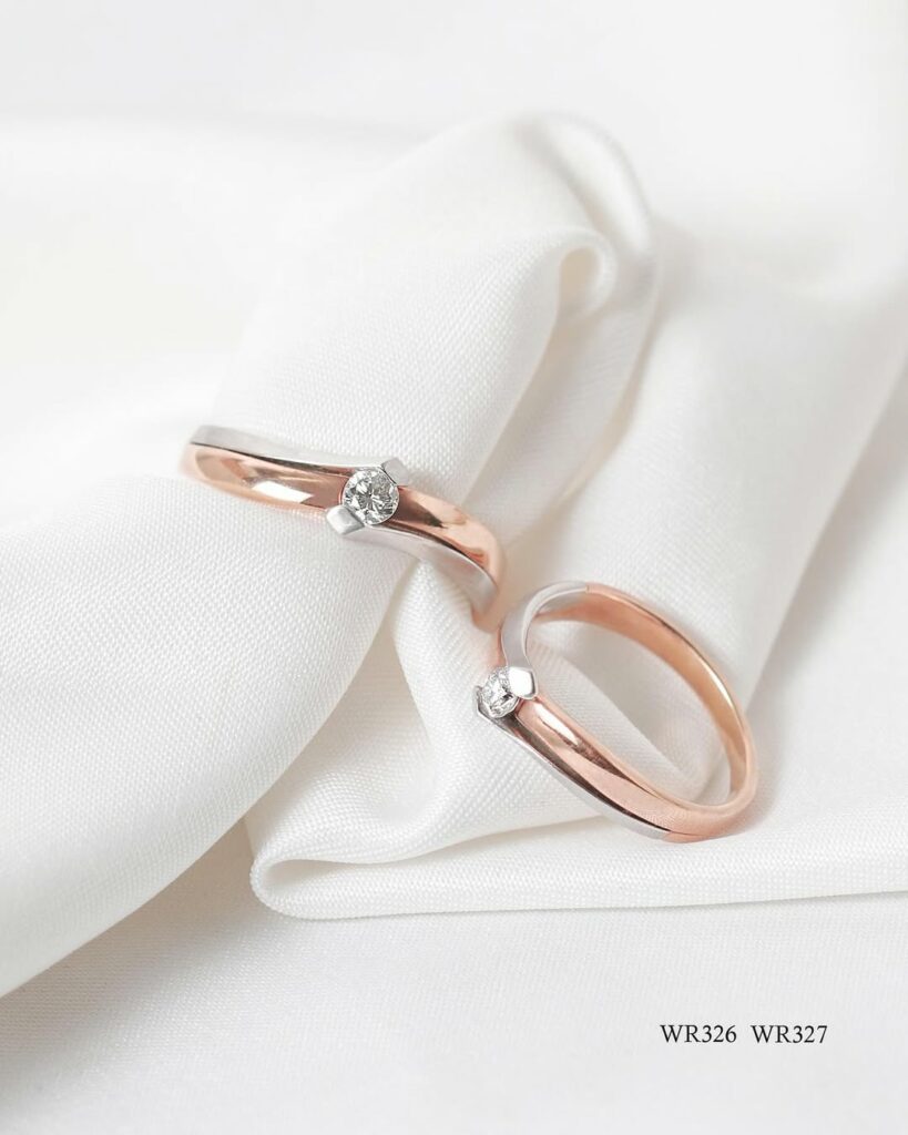 cincin two tone untuk pasangan