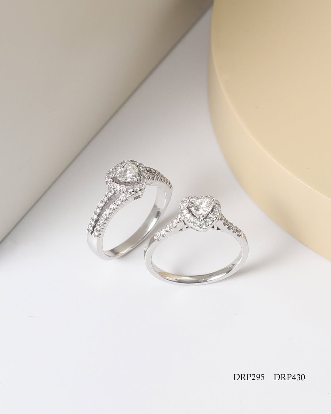 cincin berlian heart cut