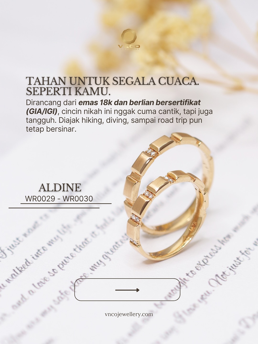 cincin kawin couple Aldine (WR0029 – WR0030)