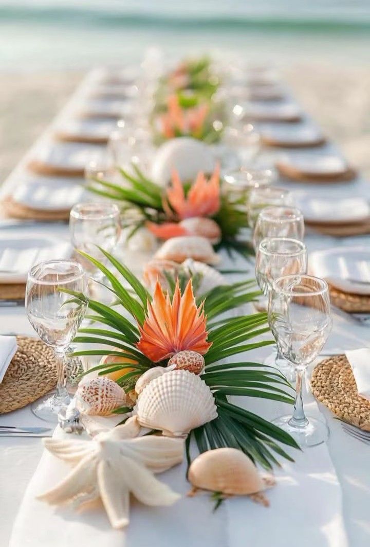 dekorasi pernikahan pantai ala Moana