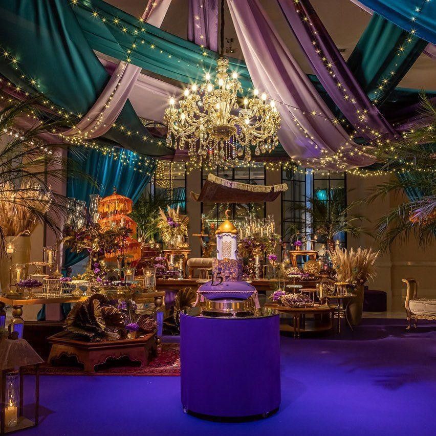 tema dekorasi wedding ala disney aladdin