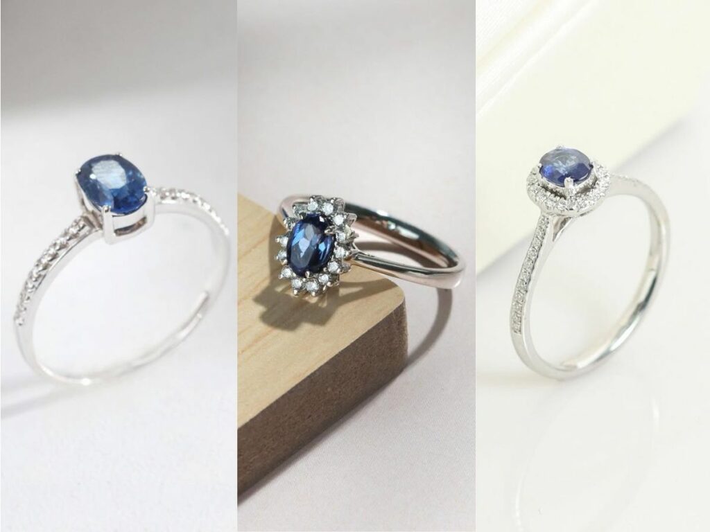 Inspirasi cincin tunangan safir biru ala Putri diana
