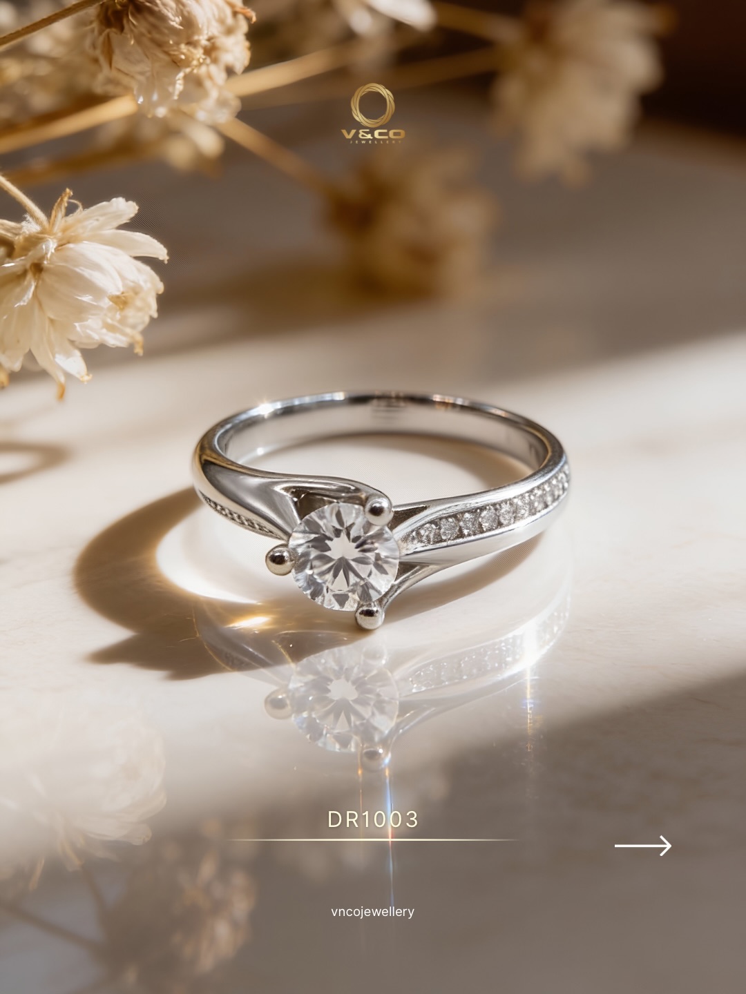 desain cincin berlian solitaire mewah