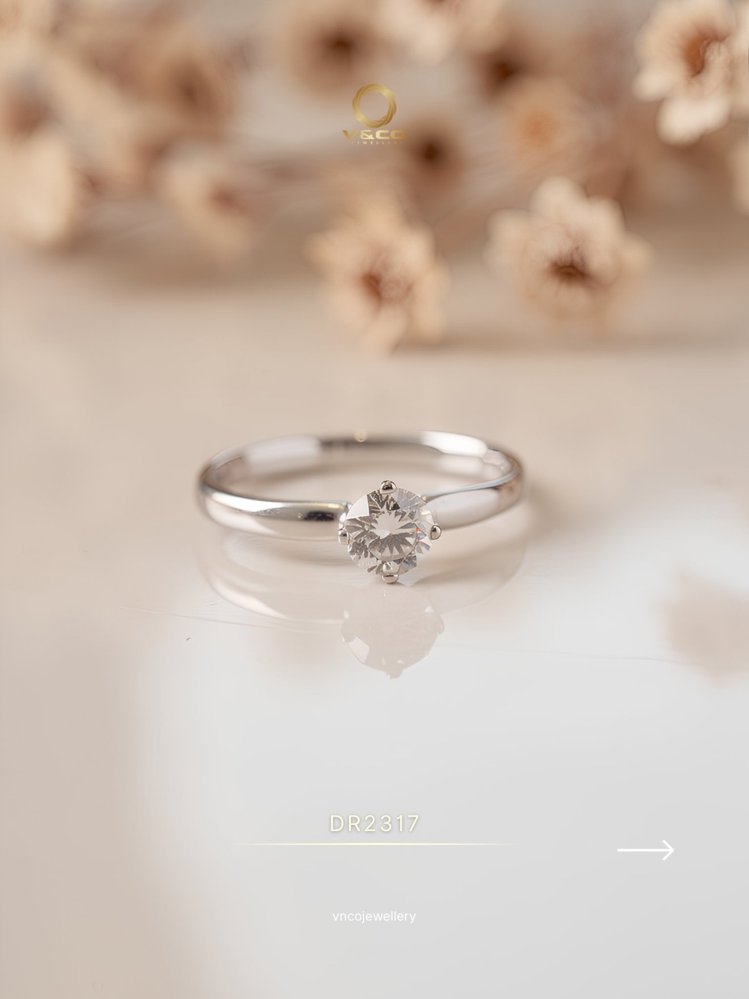 cincin berlian solitaire mewah 