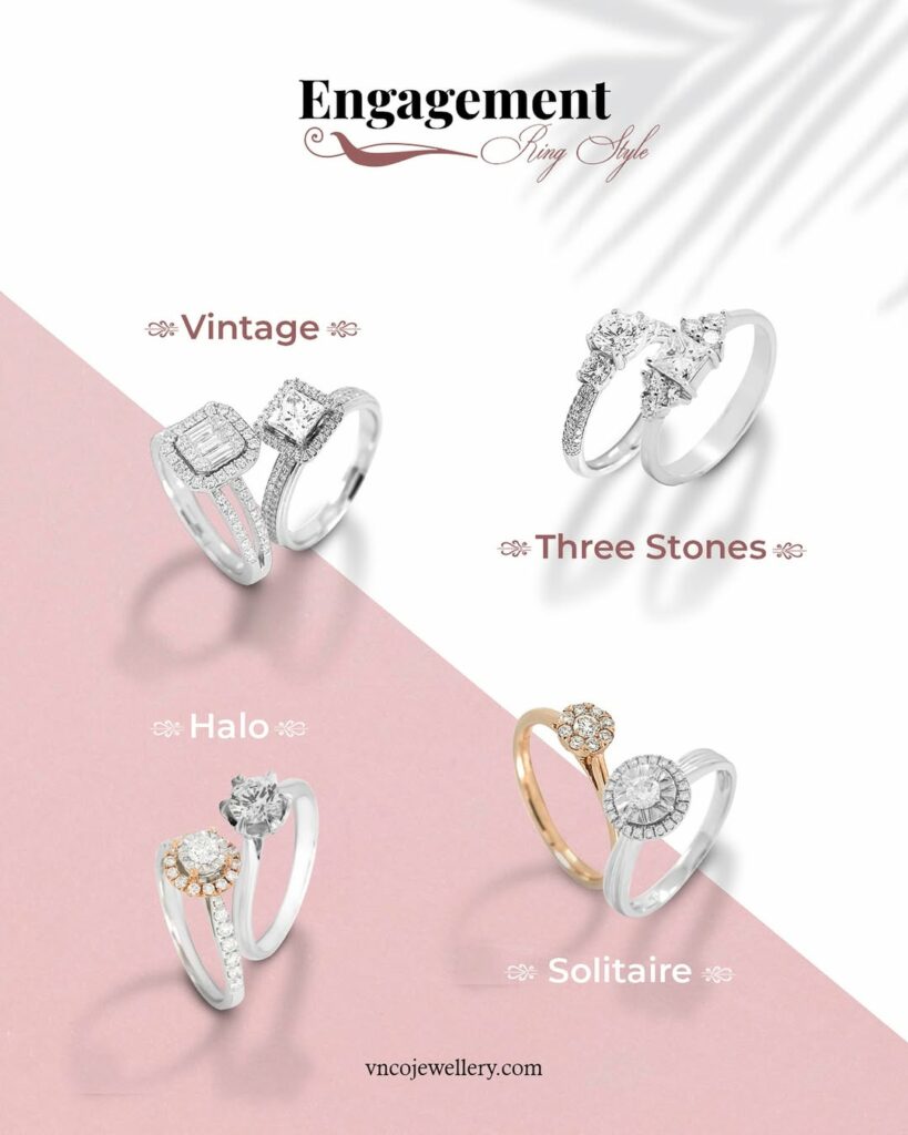 Desain Cincin Tunangan terpopuler V&CO Jewellery