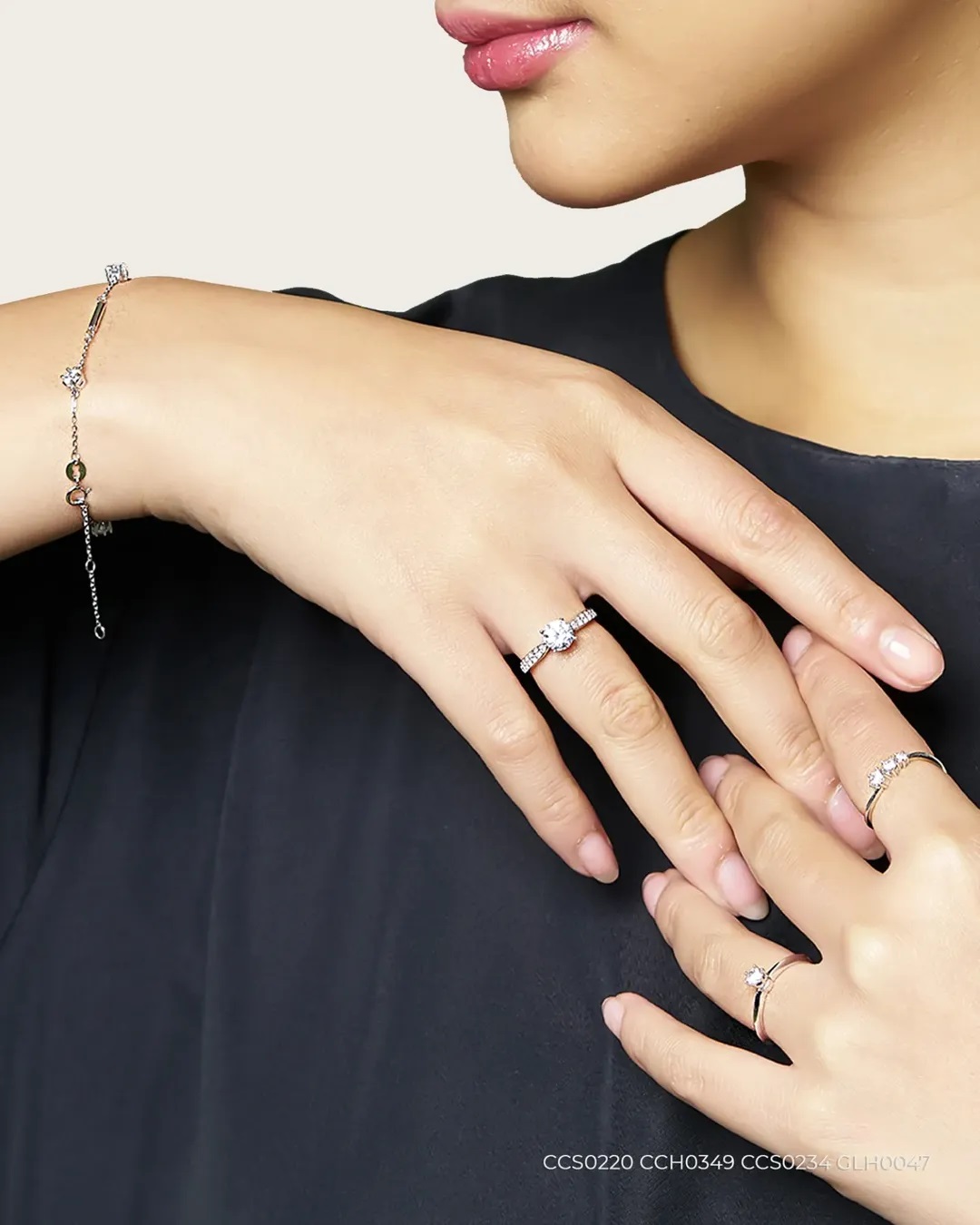 gelang emas putih rantai kecil