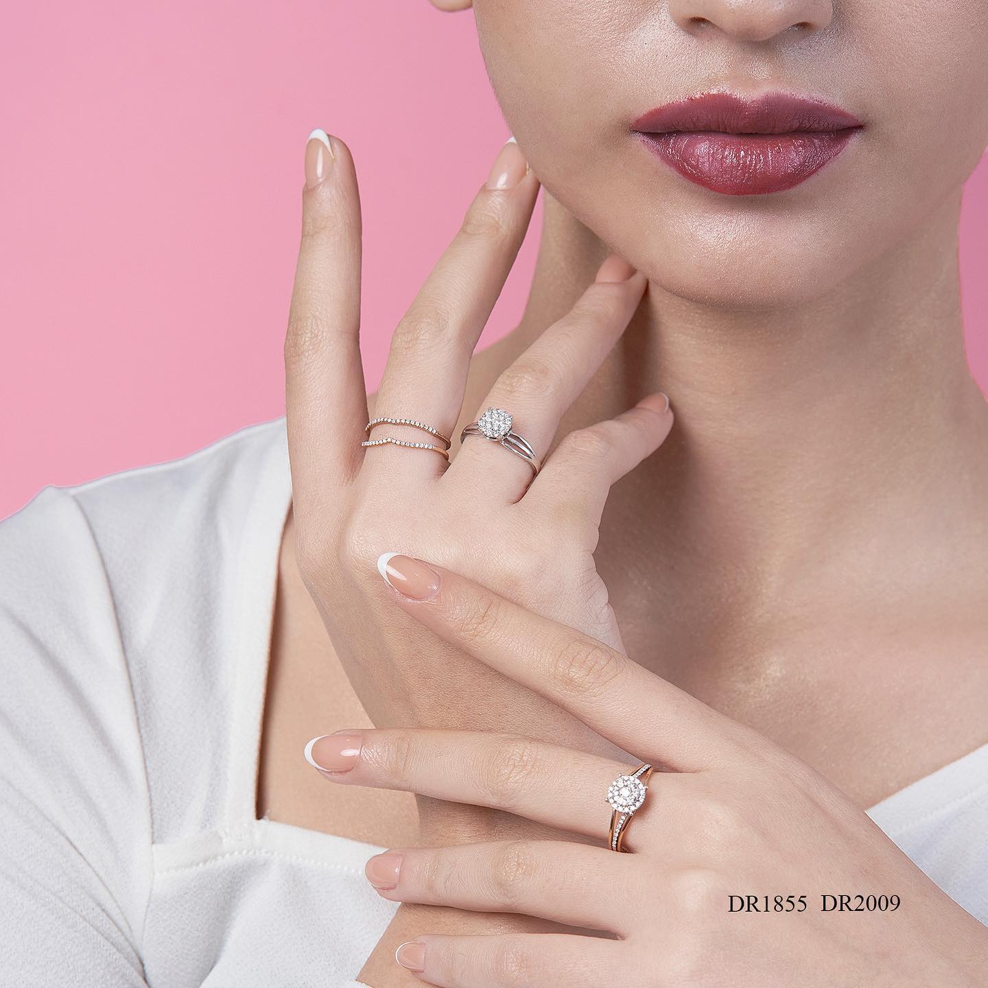 cincin berlian wanita stack