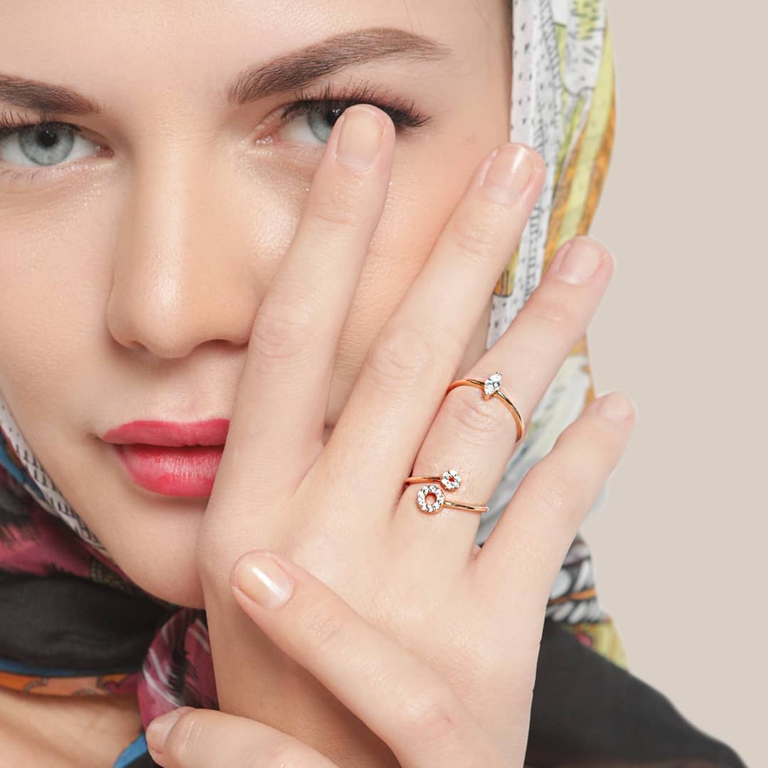 cara styling cincin tumpuk stackable ring