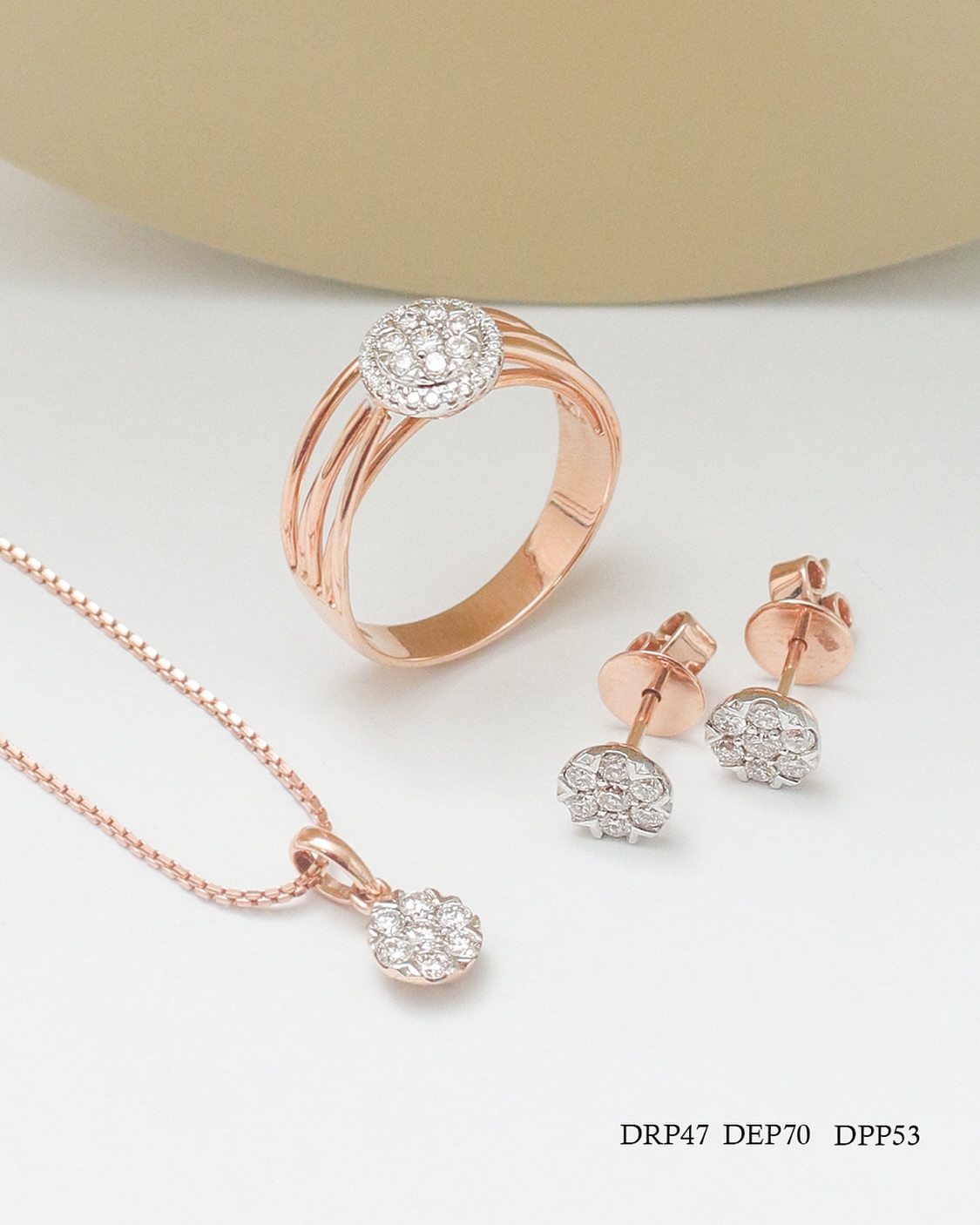 set perhiasan emas rose gold untuk mahar pernikahan