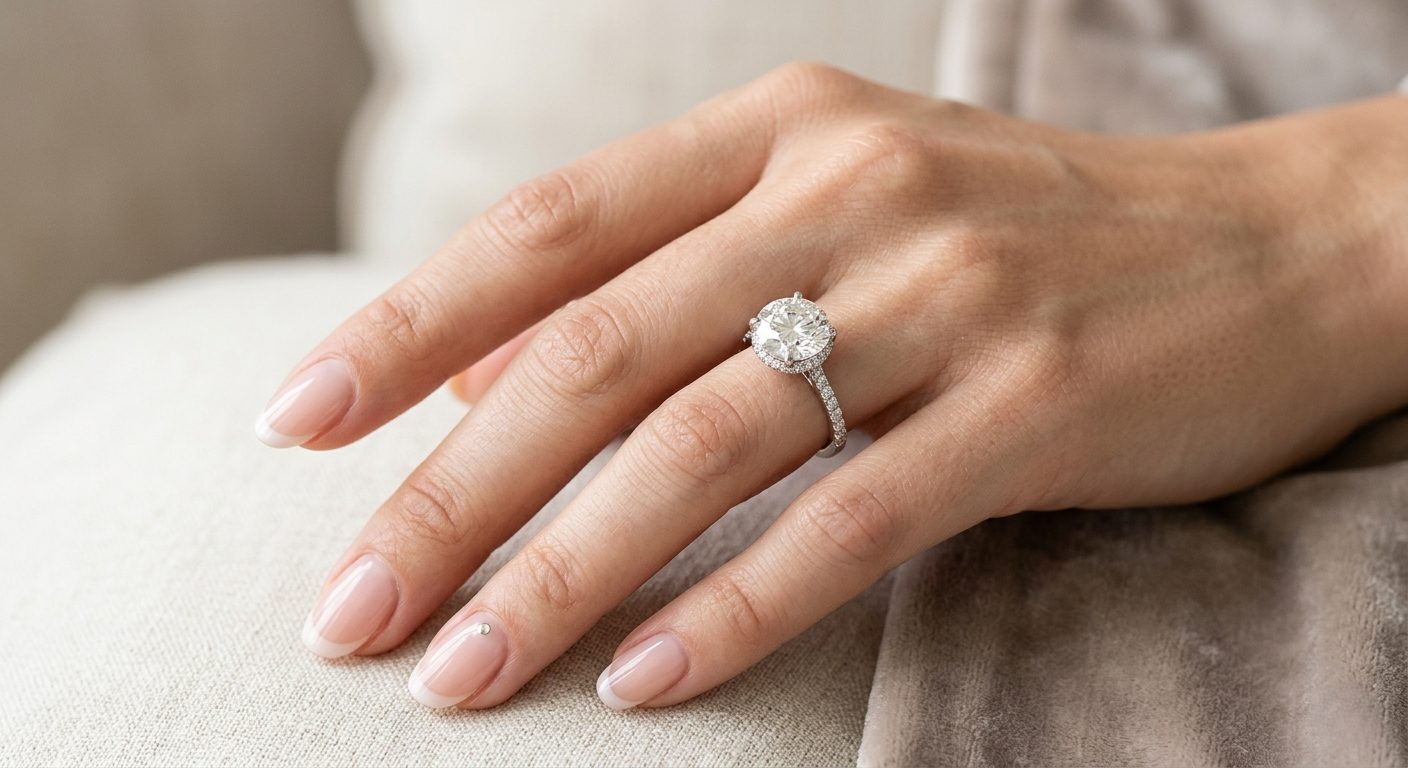 cincin tunangan berlian hidden halo