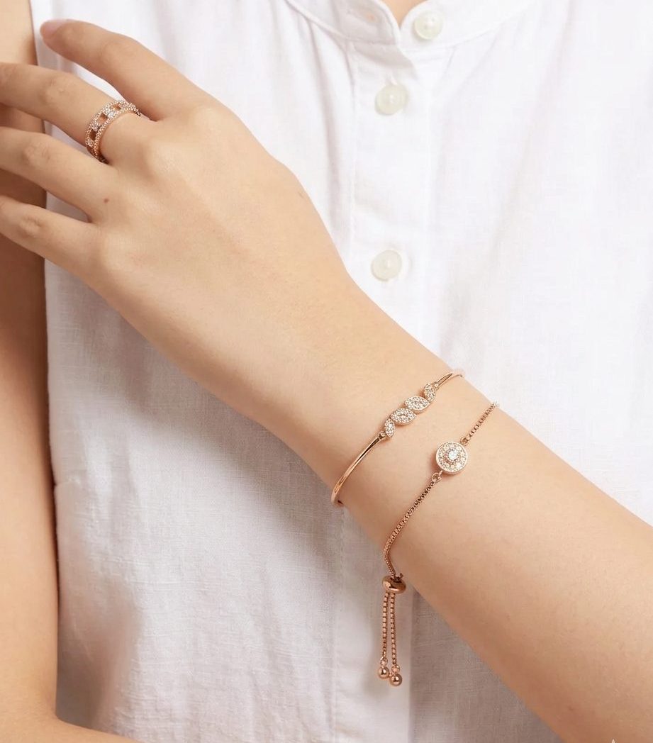 layering Gelang rantai halus