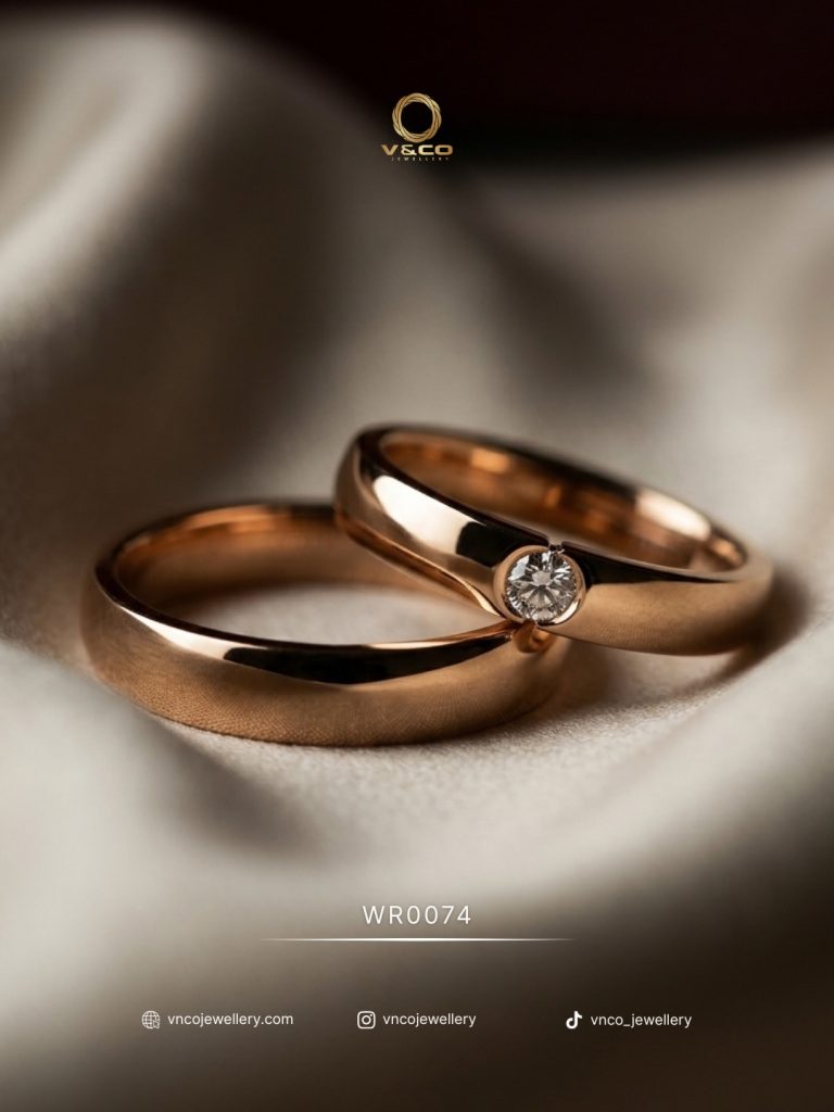 cincin kawin emas minimalis mewah
