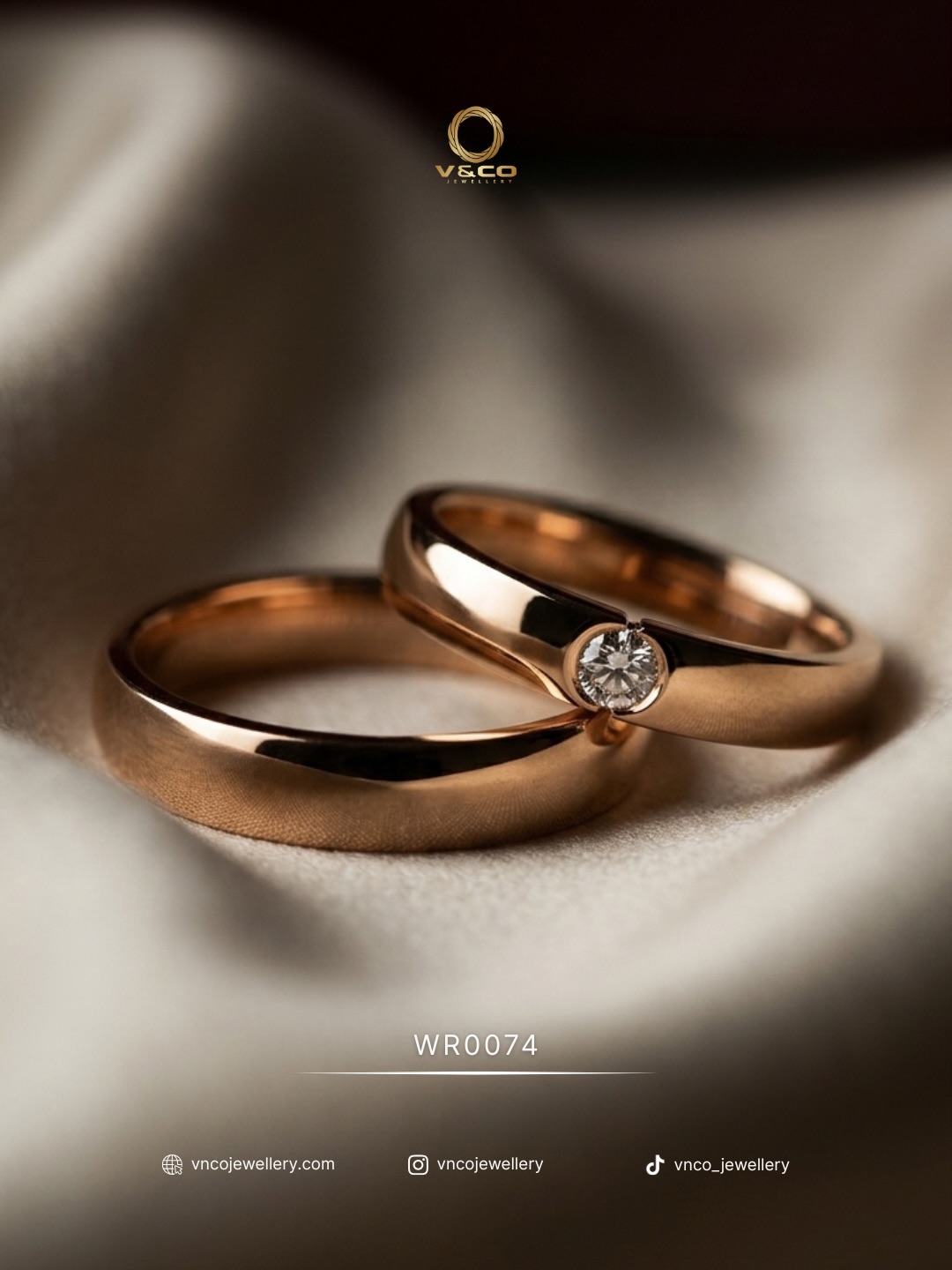 cincin kawin emas minimalis mewah
