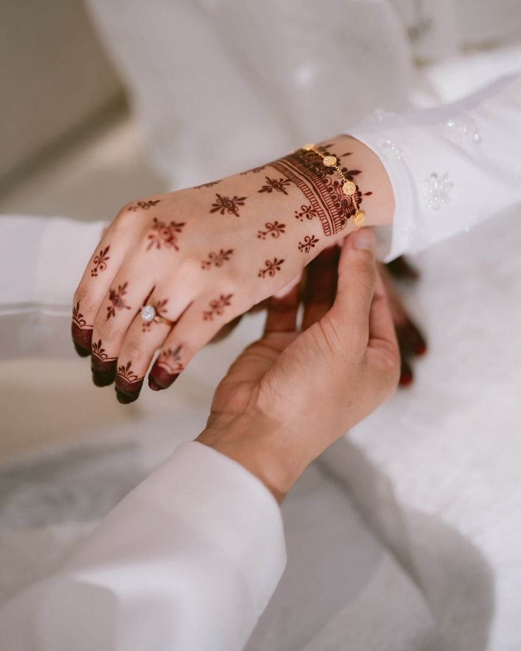 motif henna pengantin minimalis